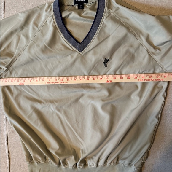 Vintage Ashworth Khaki and Navy V-Neck Pullover - Picture 5 of 9